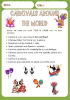 anteprima - Esercizi - Carnivals around the world - scopriamo i carnevali - Pagina di copertina