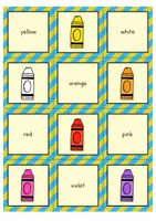 Προεπισκόπηση - Φύλλα εργασίας - Colours Matching Pairs Game / Παιχνίδι ταιριάσματος χρωμάτων με ζευγάρια - Σελίδα 1