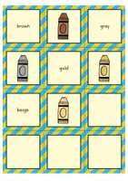 Προεπισκόπηση - Φύλλα εργασίας - Colours Matching Pairs Game / Παιχνίδι ταιριάσματος χρωμάτων με ζευγάρια - Σελίδα 3