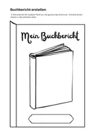Vorschau - Arbeitsblätter - Deutsch: Mein Buchbericht (Lesebooklet / Leseportfolio) - Deckblatt