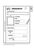 Vorschau - Arbeitsblätter - Deutsch: Mein Buchbericht (Lesebooklet / Leseportfolio) - Seite 1