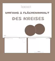 Vorschau - Unterrichtsreihen - Themenheft Kreis - Kreisumfang und Kreisflächeninhalt - Deckblatt