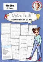 Vorschau - Arbeitsblätter - Kopfrechnen Klasse 2 | Mathe-Wochentests ZR 100 - Deckblatt