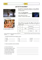 Vorschau - Arbeitsblätter - Estar + gerundio, Induktive Einführung + Tandem - Deckblatt