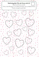 Vorschau - Arbeitsblätter - Optische Wahrnehmung zum Valentinstag - Seite 1