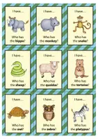 Προεπισκόπηση - Flashcards - Zoo animals I have... Who has...? - (Game) / Ζώα ζωολογικού κήπου έχω... Ποιος έχει...; - (Παιχνίδι) - Σελίδα 2