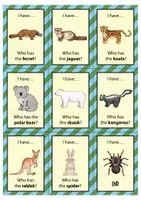 Προεπισκόπηση - Flashcards - Zoo animals I have... Who has...? - (Game) / Ζώα ζωολογικού κήπου έχω... Ποιος έχει...; - (Παιχνίδι) - Σελίδα 3