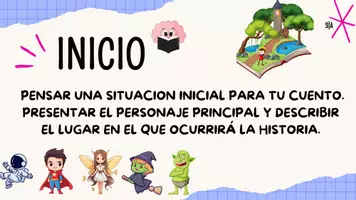 Vista previa - Tarjetas / Manipulativos - LAMINA PARA EL AULA COMO ESCRIBIR UN CUENTO - página 1