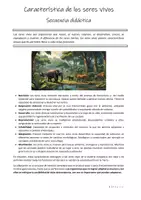 Vista previa - Unidades / Secuencias / Situaciones de Aprendizaje - Características de los seres vivos - secuencia didáctica - página 1