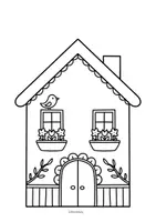 Vorschau - Mal- und Bastelvorlagen - Kooperatives Frühlings Dorf - Fensterbilder zum Ausmalen und Basteln im Frühling - Seite 2