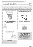 Vorschau - Arbeitsblätter - Infocube: Bundesland Saarland | Deutschland - Seite 1