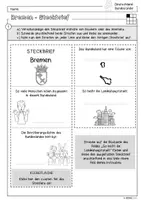 Vorschau - Mal- und Bastelvorlagen - Infocube: Bundesland Bremen | Deutschland - Seite 1