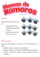 Vista previa - Tarjetas / Manipulativos - moscas con números, para practicar operaciones basicas - Portada