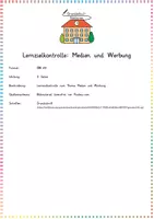 Vorschau - Arbeitsblätter - Medien & Werbung: Lernzielkontrolle (Test) - Sachunterricht - Kl. 3/4 - Seite 3