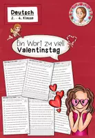 Vorschau - Arbeitsblätter - Ein Wort zu viel: Valentinstag (2.-3. Klasse) Deutsch - Deckblatt