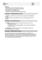Vorschau - Klassenarbeiten - Klassenarbeit Wahrnehmung und Beobachtung Pusteblume - Seite 1