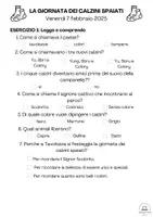 anteprima - Quiz - GIORNATA DEI CALZINI SPAIATI - Pagina 1