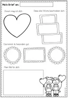 Vorschau - Arbeitsblätter - Briefe schreiben: Nette Worte verschenken zum Valentinstag (1.-6. Klasse) Deutsch - Seite 3