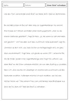 Vorschau - Arbeitsblätter - Klassenarbeit/Übung Brief schreiben mit Bewertungsbogen & PPT - Seite 2
