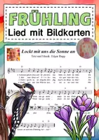 Vorschau - Bildkarten - Lied zum Frühling - Lockt mit uns die Sonne an - Deckblatt