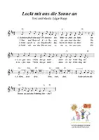 Vorschau - Bildkarten - Lied zum Frühling - Lockt mit uns die Sonne an - Seite 1