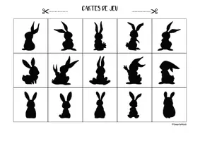 Aperçu - Apprentissages en autonomie - 🐰🐔🐣🦋🐞🐝 Printemps ateliers Silhouettes Jeu des ombres - Page 2