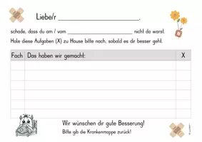 Vorschau - Anderer Materialtyp - Krankenmappe / Schulpost - Etiketten und Infozettel - Klassenleitung - Seite 3