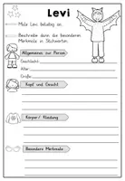 Vorschau - Arbeitsblätter - Arbeitsblätter: Personenbeschreibung (Fasching) - Seite 2