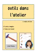 Aperçu - Affichage - outils dans l’atelier (cartes imagées et fiches de travail) - Page de couverture