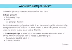 Vorschau - Spiele - Wortschatz - Brettspiel: Körper / Körperteile - Seite 2