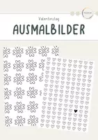 Vorschau - Arbeitsblätter - Ausmalbilder Valentinstag - Deckblatt