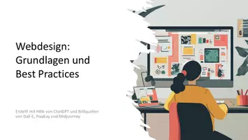 Vorschau - Präsentationen/Tafelbilder - Webdesign: UX & UI Design - Unterrichtseinstieg - Deckblatt