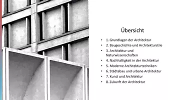 Vorschau - Präsentationen/Tafelbilder - Architektur & nachhaltige Architektur - Unterrichtseinstieg - Seite 1