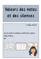 Aperçu - Jeux - Valeurs des notes et des silences - Page de couverture