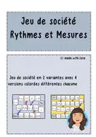 Aperçu - Jeux - Jeu de société Rythmes et Mesures - Page de couverture