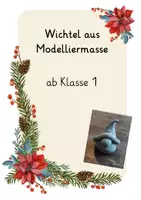 Vorschau - Mal- und Bastelvorlagen - Winterwichtel aus Modelliermasse - Deckblatt
