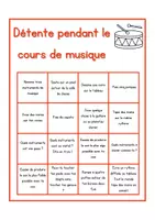 Aperçu - Jeux - Détente pendant le cours de musique - Page 1