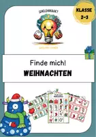 Vorschau - Spiele - Spiel "Finde mich - Weihnachten" Beschreiben - Deckblatt