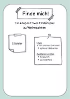 Vorschau - Spiele - Spiel "Finde mich - Weihnachten" Beschreiben - Seite 1