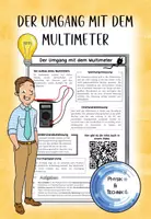 Vorschau - Arbeitsblätter - Multimeter: Der Umgang mit dem Multimeter - Deckblatt