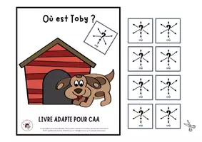 Aperçu - Feuilles d'exercices - Livre adapté à la CAA, Question "Où" - Page de couverture