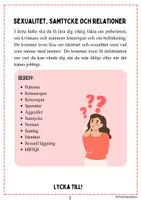 förhandsvisning - Sexualitet, samtycke och relationer - Arbetshäfte - sida 1