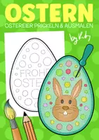 Vorschau - Mal- und Bastelvorlagen - Große Ostereier ausmalen & prickeln - Prickelbilder für Ostern - Deckblatt