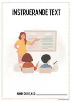 förhandsvisning - Instruerande text - Arbetshäfte - försättsblad