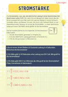 Vorschau - Arbeitsblätter - Elektrische Stromstärke - Arbeitsblatt mit Lösungen - Seite 3
