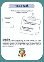 Vorschau - Spiele - Spiel "Finde mich" - "Frühling" Beschreiben - Seite 1