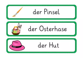 Vorschau - Spiele - Schleichdiktat / Laufdiktat zum Thema Ostern (Klasse 1) - Seite 1