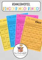 Vorschau - Arbeitsblätter - Kennlernspiel: Bingo - Deckblatt