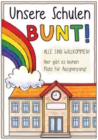 Vorschau - Mal- und Bastelvorlagen - Schulposter - "Unsere Schule ist bunt !" Toleranz (Schulen + Kita) #demokratiestärken - Seite 3