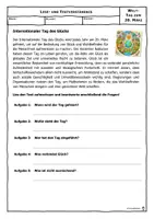 Vorschau - Arbeitsblätter - 03-20 Internationaler Tag des Glücks - Deckblatt
